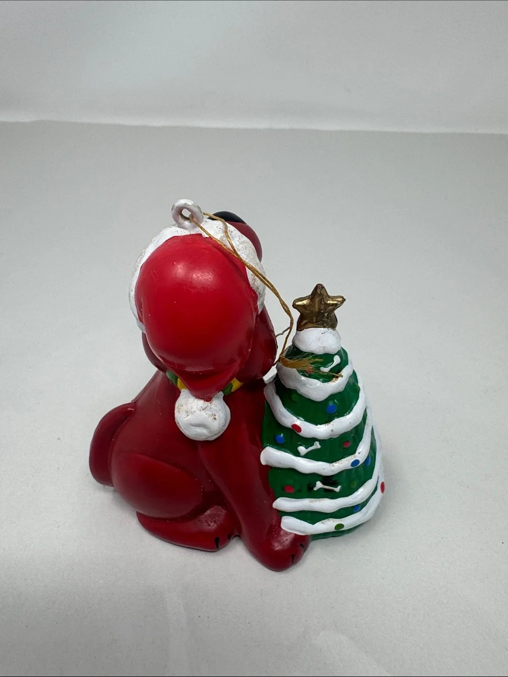 CLIFFORD THE BIG RED DOG CHRISTMAS ORNAMENT 2002 Y2K RARE SCHOLASTIC PBS KIDS